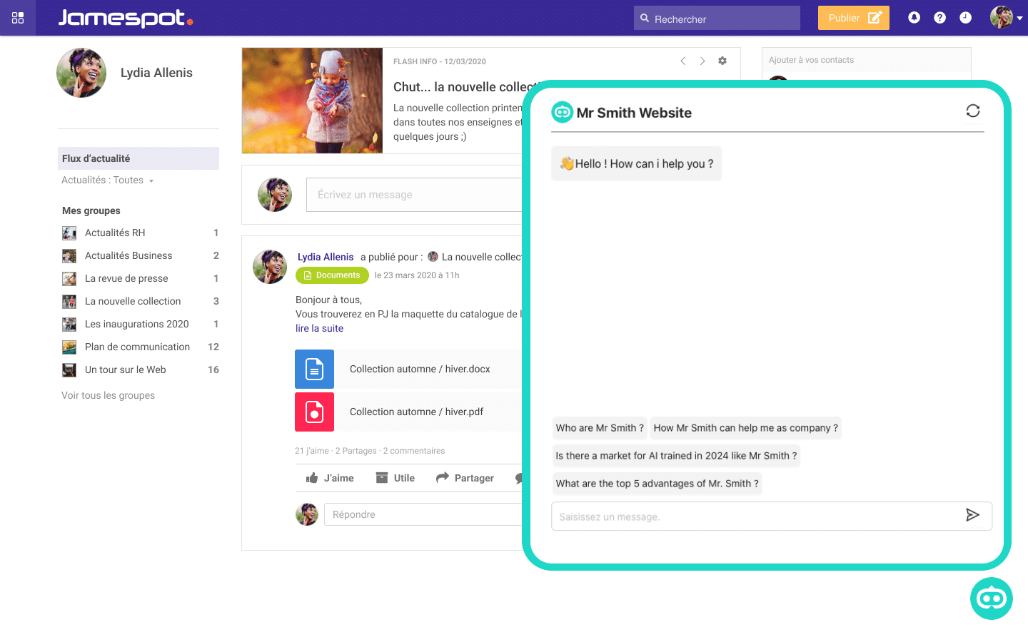 Mr-Smith.AI créez votre chatbot en moins d'une heure