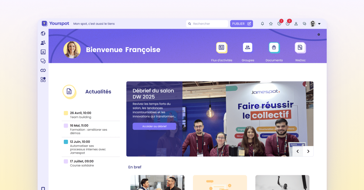L'intranet collaboratif Jamespot