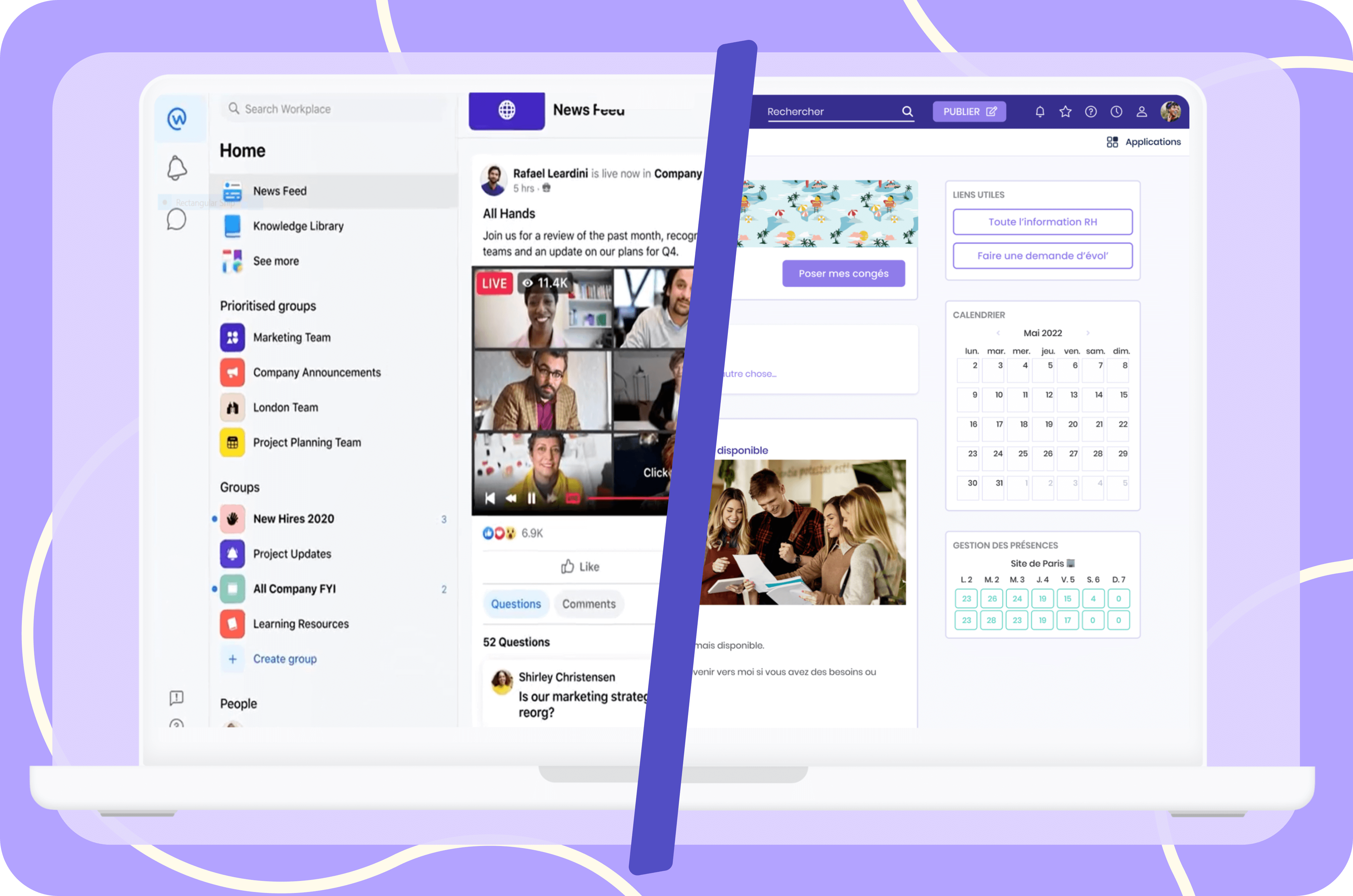 Ce que Jamespot apporte en plus de Workplace by Meta