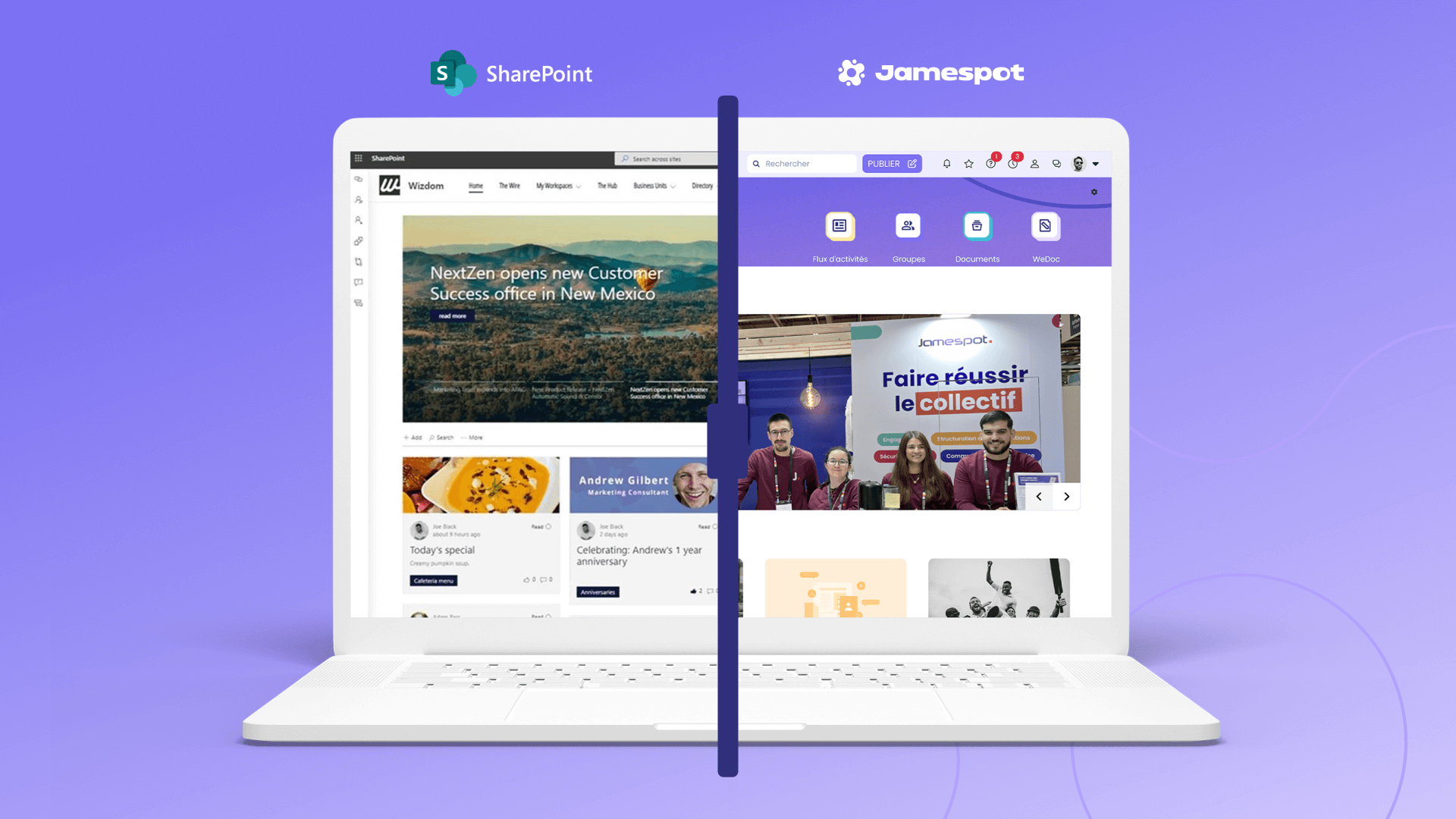Jamespot VS SharePoint